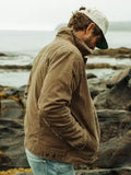 flint and tinder waxed trucker jacket..
