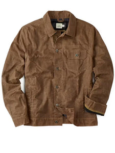 flint and tinder waxed trucker jacket..