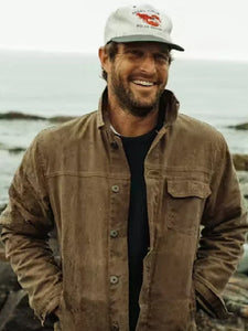 flint and tinder waxed trucker jacket