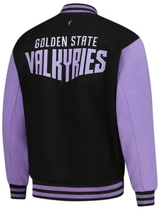 golden state valkyries fisll eclipse varsity jacket..