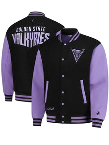 golden state valkyries fisll eclipse varsity jacket