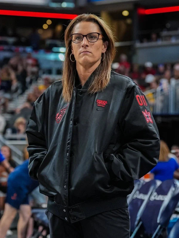 indiana fever stranger things black jacket...