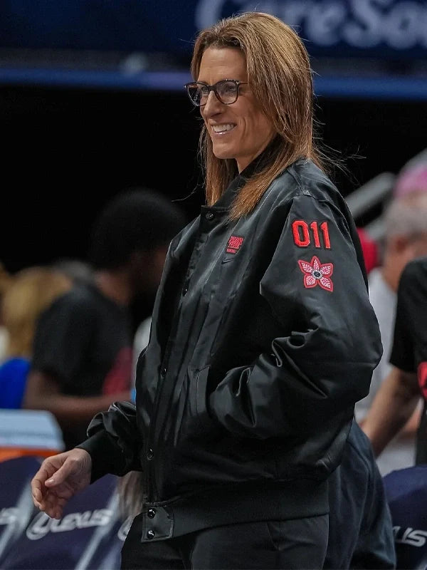 indiana fever stranger things black jacket..