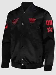 indiana fever stranger things black jacket.