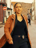 josephine jobert saint pierre brown hooded coat.