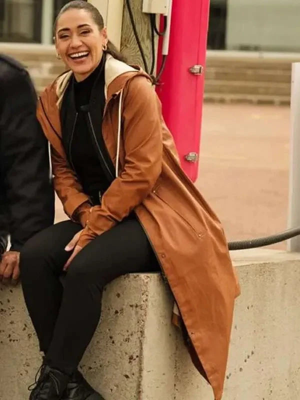 josephine jobert saint pierre brown hooded coat
