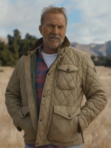 kevin costners the west 2025 quilted jacket