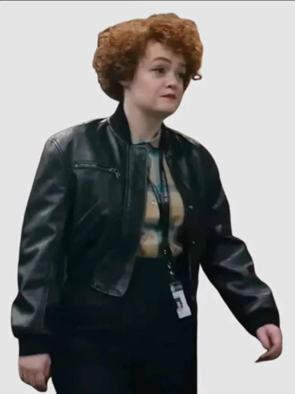 leah byrne dept q bomber leather jacket