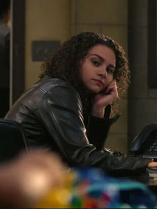 lily santiago untamed black leather jacket...