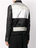 mens slim fit biker leather jacket..