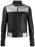 mens slim fit biker leather jacket