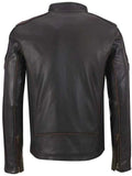 mens stripe cafe racer jacket.