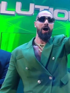 monday night raw seth rollins green blazer.