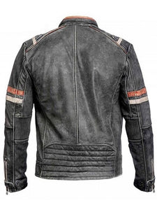 motorcycle cafe race vintage black jacket.