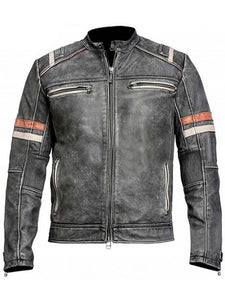 motorcycle cafe race vintage black jacket