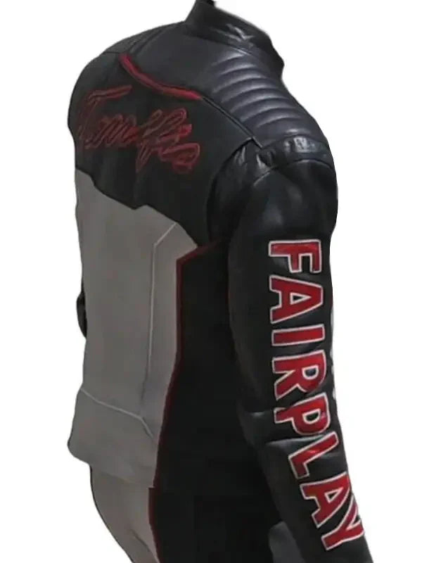 mr terrific leather jacket...