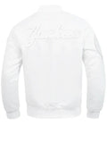 new york yankees white out satin jacket