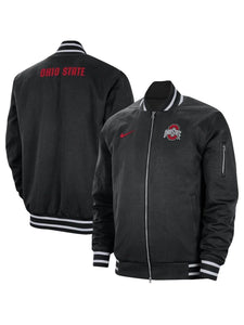 nike ohio state buckeyes bomber jacket