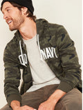 old navy camo zip up hoodie