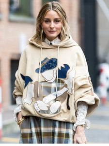 olivia palermo milan fashion week hoodie