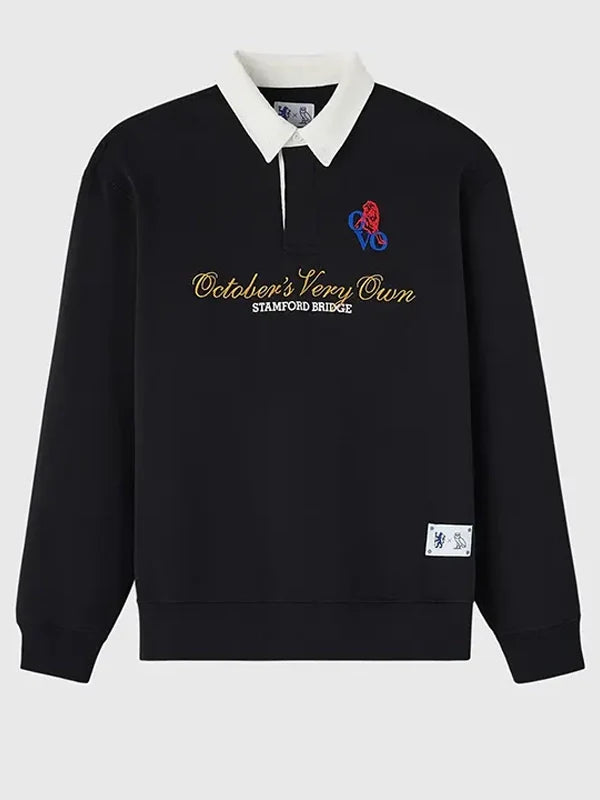 ovo x chelsea fc rugby sweatshirt.