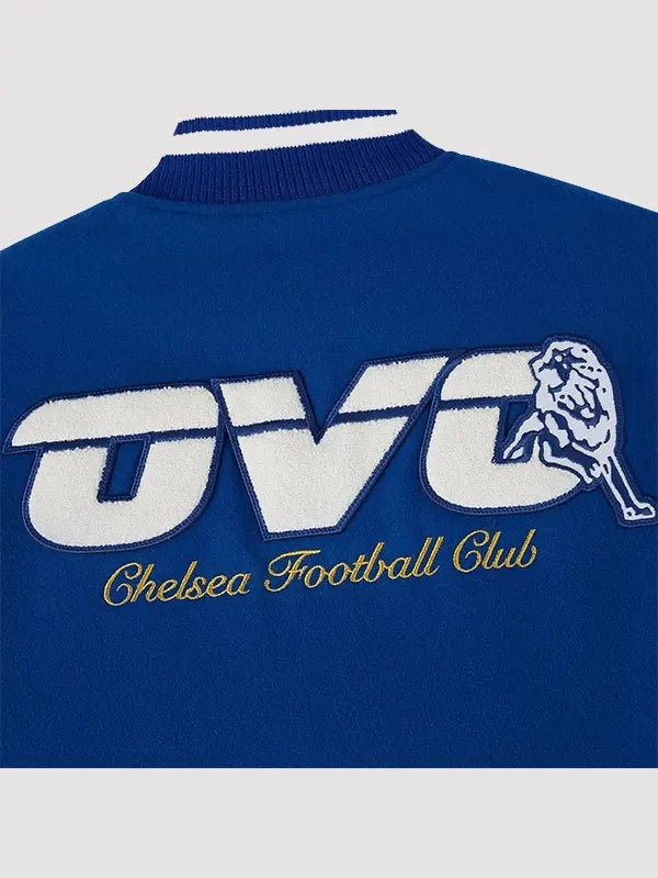 ovo x chelsea football club .varsity jacket....