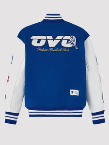 ovo x chelsea football club .varsity jacket....