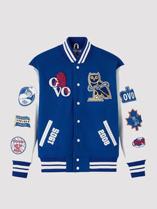 ovo x chelsea football club varsity jacket