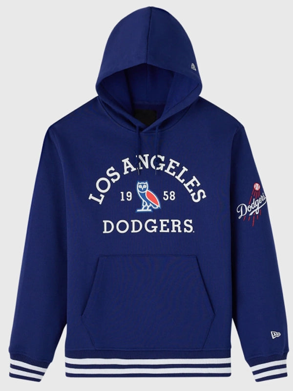 ovo x new era x los angeles dodgers hoodie..