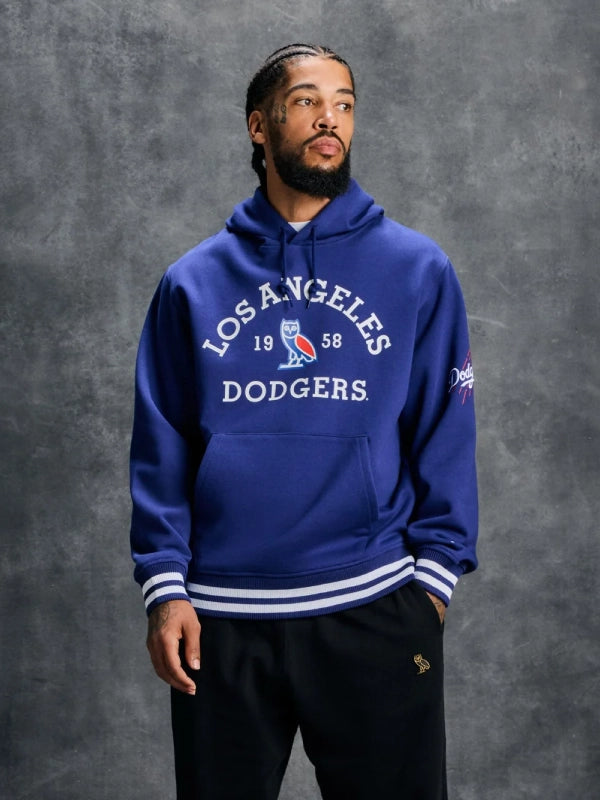 ovo x new era x los angeles dodgers hoodie
