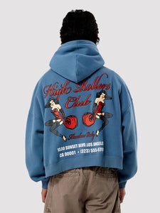 pacsun high rollers club cropped hoodie..