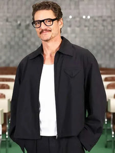 pedro pascal the fantastic four first steps black jacket.