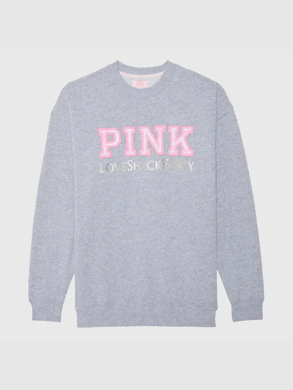 pink x loveshackfancy crew sweatshirt.......