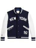 preschool polo ralph lauren navy yankees fleece jacket..