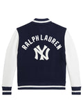 preschool polo ralph lauren navy yankees fleece jacket.