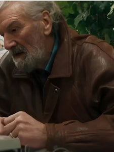 pushers s01 brown leather jacket