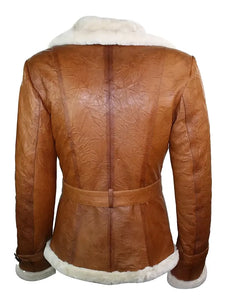rachael aviator double breasted leather jacket.