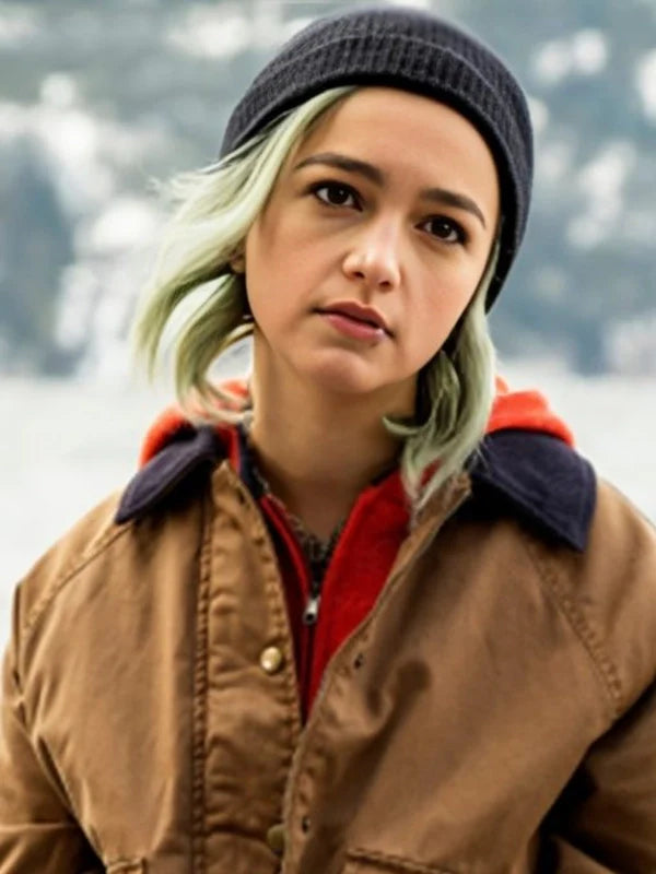 resident alien s4 taylor blackwell brown jacket