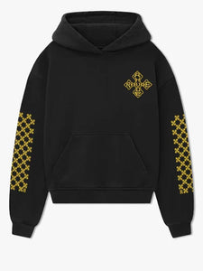 rhude cross hoodie