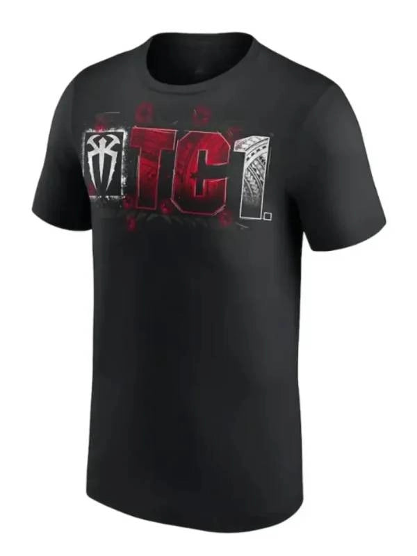 roman reigns otc 1 black t shirt..