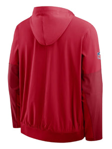san francisco 49ers sideline anorak half zip hoodie jacket...