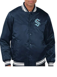 seattle kraken blue starter jacket