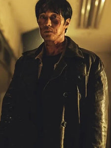 so ji seob mercy for none s01 black leather coat.