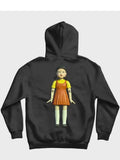 squid game doll red light green light hoodie...