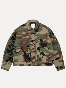 stussy camo utility work jacket