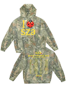 sza camo hoodie..