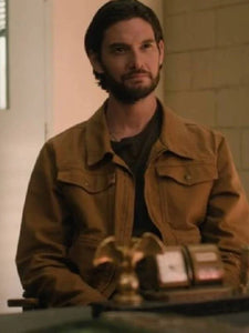 the institute s01 ben barnes brown cotton jacket