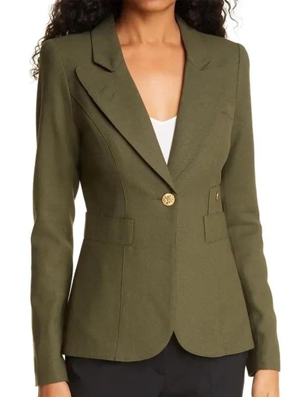 the recruit amelia green blazer