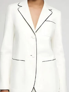 the today show 2025 vanessa price contrast trim blazer..