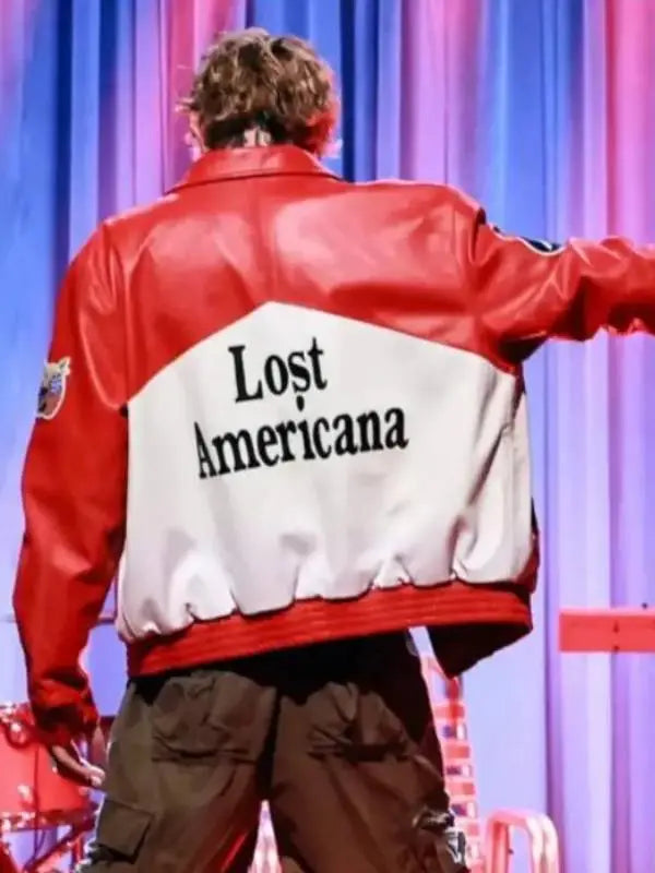 the tonight show mgk lost americana red jacket.